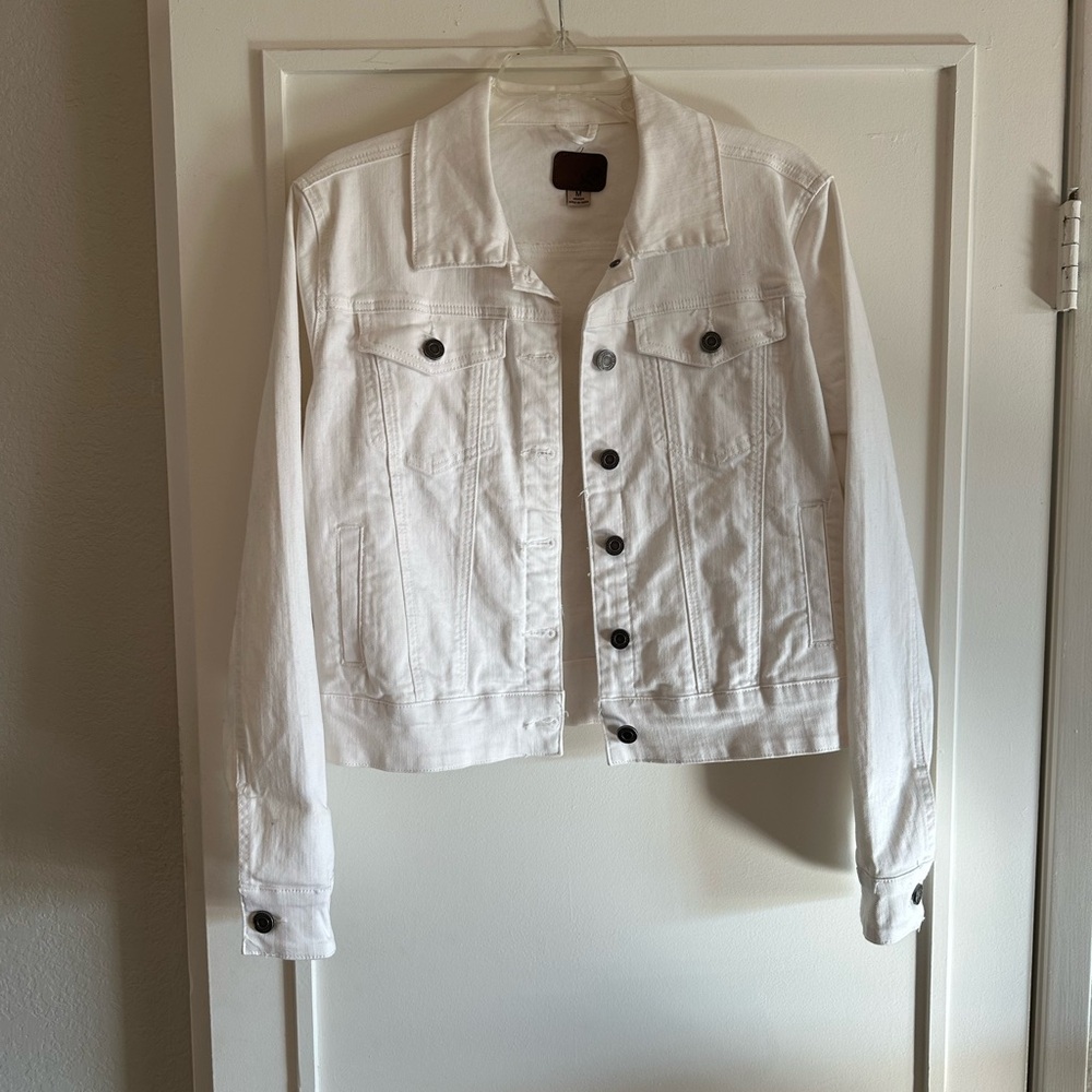 Classic White Denim Jacket